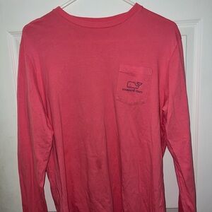 vineyard vines girls hot pink long sleeve